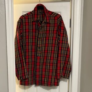 Limited Edition sold out Engineered Garments x J Crew Red Plaid Button-Up Shirt